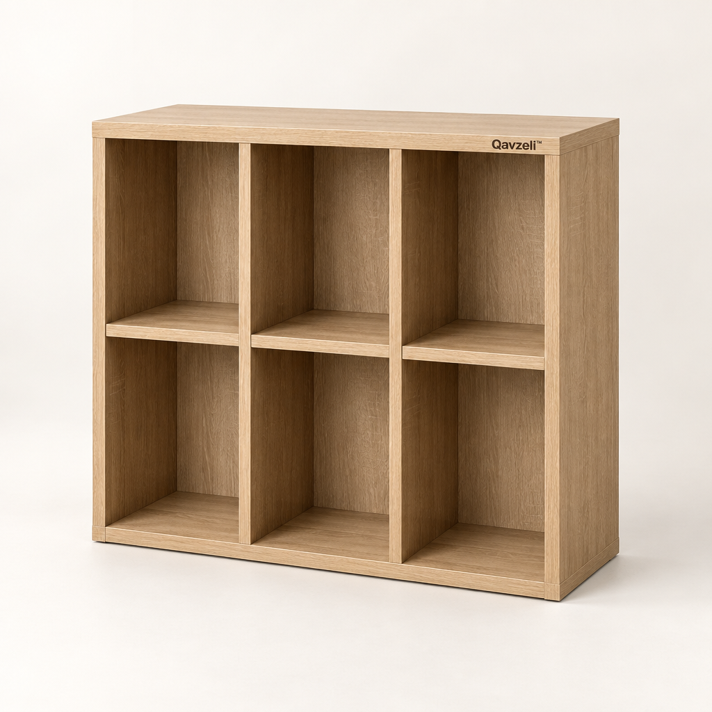 Qavzeli™ Six-Cube Open Bookcase product image 01
