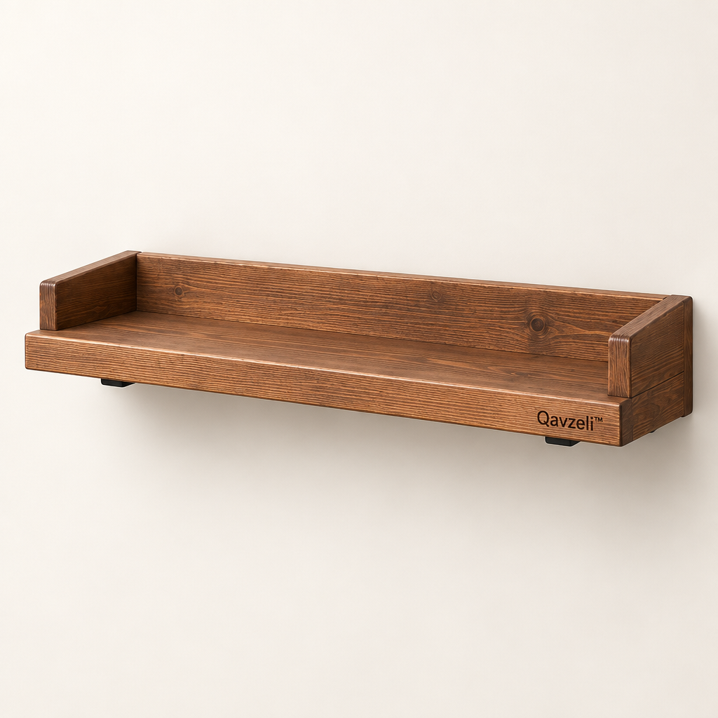 Qavzeli™ Solid Wood Wall-Mounted Bookshelf product image 01
